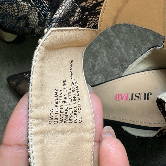 JustFab - Giada - Black Ribbon bow with lace - Picture 5 of 8